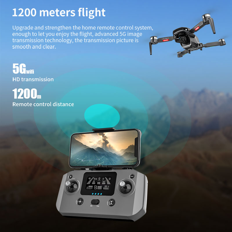 L106 Pro 3 Drone 5G WIFI FPV F - огляд і ціна Drone Gimbal 2 Axis